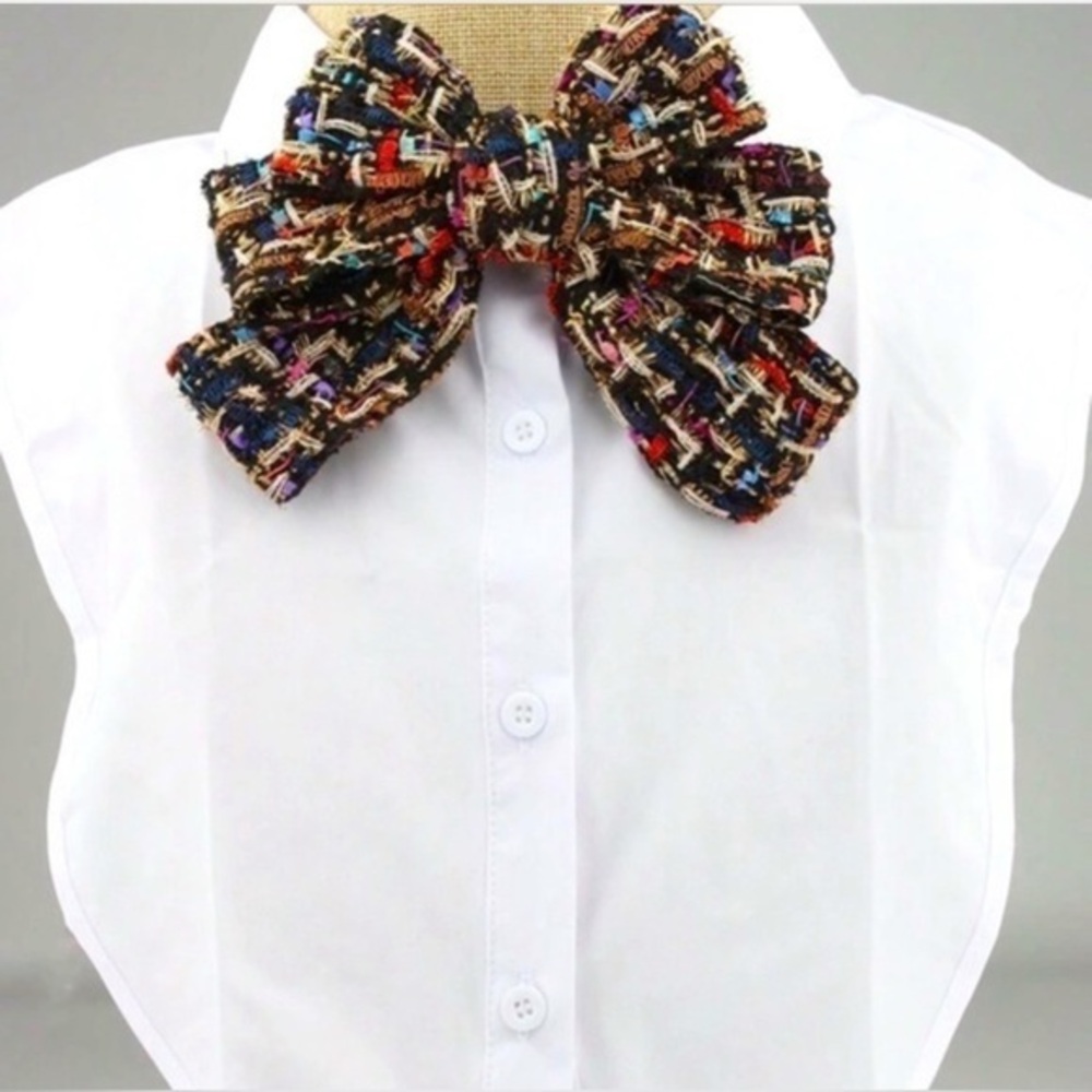 ✨NEW Chic Tweed Bow Brooch